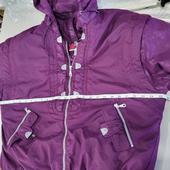 Vintage Skitique Ski Snow Jacket Deep Plum Purple Size M - Picture 11 of 14